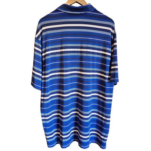 Nike Golf Minnesota Twins Baseball Men's Stripe Blue Polo Shirt Size XLarge - Picture 7 of 7